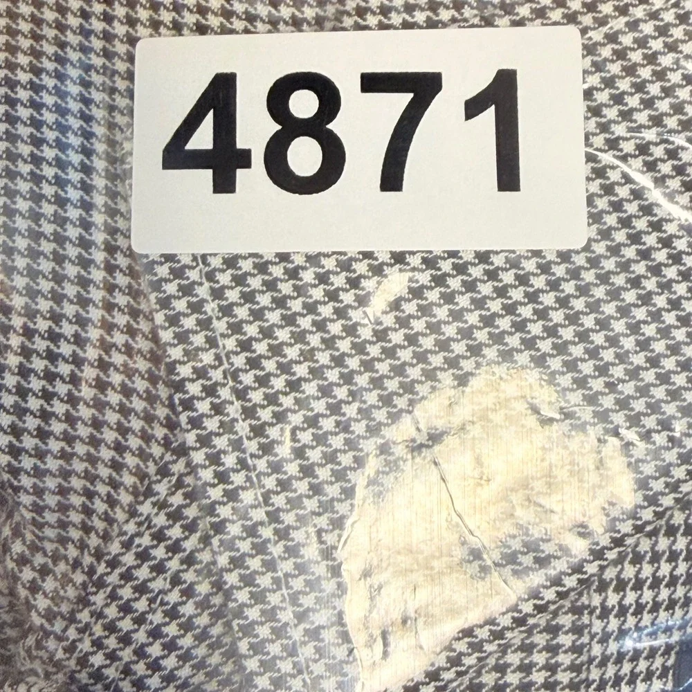 Polo Ralph Lauren Button Front Men XXL Black White Houndstooth Cotton Non-Iron